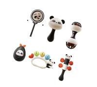 YROHGKPN Baby Rattle Toy Panda Theme Promoting Head Lifting and Grasping Skills Easy Grip for 0-3Months Infant 3/4 / 6 / 8PCS Baby Rattle Toy Set