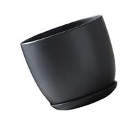 YROHGKPN Black Flower Pots for Indoor Plant Adding a Natural Touch to Your Home or Multiple Size Indoor Plant Lover Pots