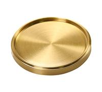 YROHGKPN Brass Copper Cup Coasters Home Decor Drink for Home Kitchen Coffee Tables Centerpieces Decorations Round Coasters for