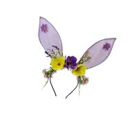 YROHGKPN Breathable Mesh Animal Ears Headband Comfortable Hair Accessory for Easter Celebrations Parties Easter Hare Ears Headband