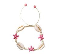 YROHGKPN Charm/Neckchain Stretchable Bangle Necklace Hand Jewelry Wrist Link Adjustable Chains Seashells Charm Neckalce Vacation Sea Wind