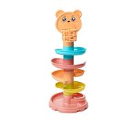 YROHGKPN Children ' s Track Rotating Music Rolling Ball Stacking Music Toy Set with Interactive Sounds