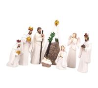 YROHGKPN Christmas Nativity Figurine, Resins Stable Scene Holy Family Collectable Decors, Table Figure Ornament Figurines Holy Family Figure