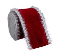 YROHGKPN Christmas Necktie Ribbon for Present Wrapping with Ice Print Soft Permanent Fabric Decoration for Holiday Party Deck Christmas Bow Ribbon Rose Blanketed Border