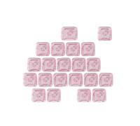 YROHGKPN Clear Kitten Keycaps with Heart Design, Customizable for Mechanical Keyboards 21pcs Customizable Mechanical Keyboards Keycaps