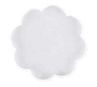 YROHGKPN Clear Silicone Resin Tray Mold for Epoxy Casting, Flower Shape Coaster & Placemat Mold for DIY Home Decor, Reusable Flexible Mould for Serving Trays, Fruit Platters