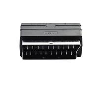YROHGKPN Color Coded SCART to 3 Female Port Converter Adapter for Players and Entertainment Systems Black SCART to AV Composite Adapter