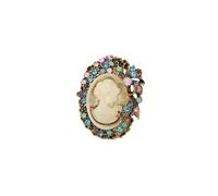 YROHGKPN Delicate Sculpted Hollow Pendant Chain Jewelry with Crystal Embellishments Comfortable Lightweight Accessory for Women Unique Artistic Women ' s Necklace