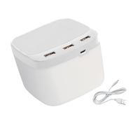 YROHGKPN Desk Charging Hub Integrating Pen Holder 3 USB2.0 Adapters LED Light for Students Essential Accessory LED USB Adapter