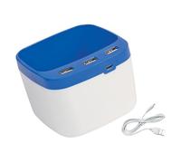 YROHGKPN Desk Charging Hub Integrating Pen Holder 3 USB2.0 Adapters LED Light for Students Essential Accessory LED USB Adapter