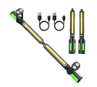 YROHGKPN Double Head 2400LM LED Technician Work Light Rechargeable 4400mAh Attractive Base Modifiable for Automobile Inspection Workshop Double Handheld Attractive Garage Light