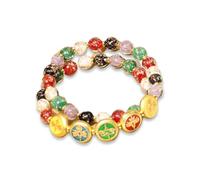 YROHGKPN Double Layer Night Glows Glass Symbolizing Prosperity and Fortunes for Fashion Lovers and Styles Seekers Double Loop Wristband