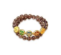 YROHGKPN Double Layer Night Glows Glass Symbolizing Prosperity and Fortunes for Fashion Lovers and Styles Seekers Double Loop Wristband