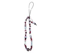 YROHGKPN Elegant Beaded Phone Strap New Chinese Aesthetic Mobile Decoration Trendsetting Beaded Cord for Daily Travel Use Artistic Ceramic Lanyard