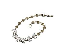 YROHGKPN Elegant Sturdy Alloy with Antiques Silver Rhinestones and Brass Designs Portable Accessory for Everyday Wear Gothic Styles Jewelry