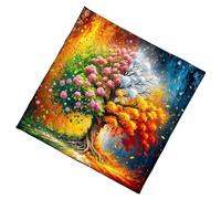 YROHGKPN Elegant Velvets Tablecloth Portables Divination Mats With Mystical Artwork For Spiritual Meditations And Home Decoration Durability Tarots Spread Cloth