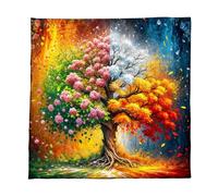 YROHGKPN Elegant Velvets Tablecloth Portables Divination Mats With Mystical Artwork For Spiritual Meditations And Home Decoration Durability Tarots Spread Cloth