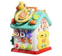 YROHGKPN Engaging 6 Sided Educational Toy Busy House Preschoolers Sound Effects Color Recognition Activities Puzzle and Music
