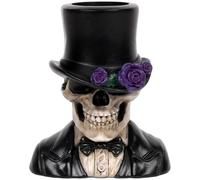 YROHGKPN Halloween Flower Vases with Rose Skull Statue Resins Flower Arrangements Container Holiday Table Centerpieces Decoration Halloween Centerpieces Vases