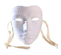 YROHGKPN Hand Painted Halloween Party Full Face Masquerade for Women Men Masquerade Party Halloween Cosplay Unique