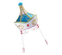 YROHGKPN Handcrafts Mongolian Styles Costume Hat with Embroidery Design Ethnic Headpiece for Theatrical Stage Mongolian Hat