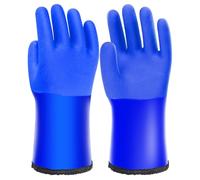 YROHGKPN Heavy Duty Antislip Waterproof Outdoor Winter Gloves Fleece Lined Cold Resistant Rubber Materials for Harsh Conditions Heavy Duty Winter Rubber Gloves