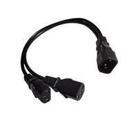 YROHGKPN IEC 320 C14 Male to 2x C13 Female Splitter Cable 50cm Heavy Duty Power Cord UPS Server Power 0.5m Adapter