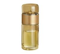 YROHGKPN Innovative Teas Infuser Cup with Strainer Double Wall Borosilicate Glass Mug for Hot Cold Beverages Portable Bottle High Borosilicate Glass Teas Cup