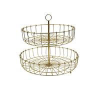 YROHGKPN Layer Iron Fruit Snacks Basket Nordics Styles Kitchen Organiser with Ventilated Design and Nonslip Base Family Gathering Serving Plate