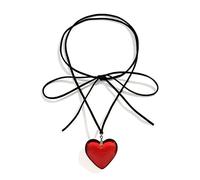 YROHGKPN Love Pendant Collarbone Chain Temperament Simple Cold Wind Adjustable Black Velvet Necklace Love Pendant Necklace for Women