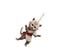 YROHGKPN Lovely Cartoon Judo Kitten Pendant Keychain Unique Dressed Cats 2D Flat Acrylic Hanging Charm Bag Decors Keychain Charms