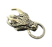 YROHGKPN Metal Artistic Dragon Pendant for Keychain and Backpack Decoration Unique Charm Paracord Accessories Chinese Keychain Pendant