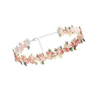 YROHGKPN Multipurpose Lace Necklace Choker with Delicate Florals Designs Jewelry Accessory for Trendy Feminine Elegant Charm Adjustable Length Choker