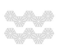 YROHGKPN Pack of 10/20 Pond Protectors Hexagons Guard Netting Floating on Water Resist Herons Cats Seabirds Liquid Net