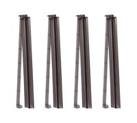 YROHGKPN Pack of 4 Acrylic Mahjong Racks with Pusher America Styles Holder Set Accessories for Game Night Use Push Ruler Rack Set