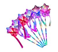 YROHGKPN Pack of 6 Light Wand with Color Transformations Easy Battery Access Portable for Childrens Festive Event Wand