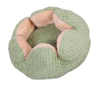 YROHGKPN Pet Bed with Detachable Cushion Soft Handle Beautiful Flower Round Dog Sofa Detachable Cushion Nest Tunnel