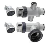 YROHGKPN Pool Plunger Valves with Hose Adapters Texture for Pool Pumps Systems Secure Connection Design Split Hose Plunger Valves