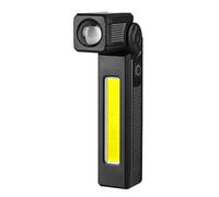 YROHGKPN Portable Flashlight with Base 3 Lighting Modes 120° Adjustable Head USB C Battery Pack for Crisis Situations Tail Flashlight for Vehicle Repair