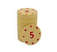 YROHGKPN Professional Casinos Chip European Chips Round Pokers Coin Set 100Pcs / pack Gambling Chips Set Gaming