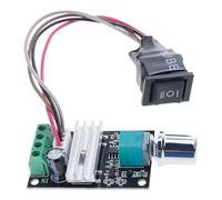 YROHGKPN Quick Response PWMs Motor Speed Controller Switches for 6V 12V 24V 3A Knob Controlled Forward Reverse Stop Function PWMs Motor Controller