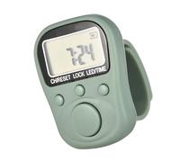 YROHGKPN Rechargeable 6 Digit LCD Manual Counter with 7 Channel Multiple Task Management and Adjustable Silicone Rings for Fitness Tracking Rechargeable Electronic Finger Counter