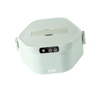 YROHGKPN Smart Ceramic Lunch Container 10-Min Heat Timer 4.2 Cup Dishwasher Safe Charging On-the-Go Outdoor Rechargeable Food Toastier