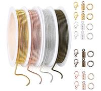 YROHGKPN Snake Chains Link Cable Chain Plated Necklace for W / 8Lobster Clasp 50-Jump 30-Connector Clasp for Jewelry Chain Jewelry Chains for Making Necklace
