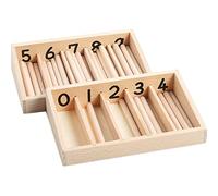 YROHGKPN Sorting Toy Board Game Mathematics Teaching Number Cognition for W/Wooden Box & Stick for Toddler Kids Activity Ce