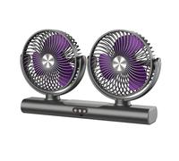 YROHGKPN Space Efficient Double Head Cooling Fan with Multiple Placement Methods and Subtle Glow Type C Fan