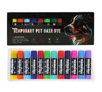 YROHGKPN Temporary Pet Hair Dye 12 Bright Colors for Safe and Chalk Fun and Creative