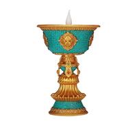 YROHGKPN Tibetan LED Butter Lamp Smokeless Fireless Buddhist Electronic USB Powered Lights Home Decorative Holder Buddhas Lamps for Living Room