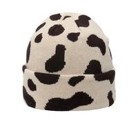 YROHGKPN Unisex Hat Gothic Cow Pattern Crocheted Hip Hop Hat for Women Men Picture Props Cheetah Cap Halloween Party Winter Beanies