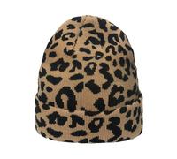 YROHGKPN Unisex Hat Gothic Cow Pattern Crocheted Hip Hop Hat for Women Men Picture Props Cheetah Cap Halloween Party Winter Beanies